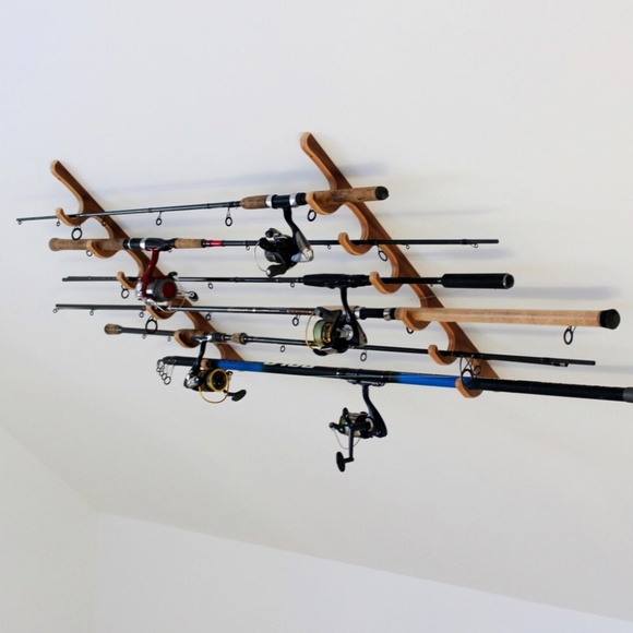 Wall/Ceiling Fishing Rod Rack - Picture 5 of 5